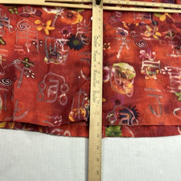 Chicos Art To Wear Button Down Shirt 3/4 Sleeve Eclectic Casual Boho Top 2 LARGE - Picture 8 of 11